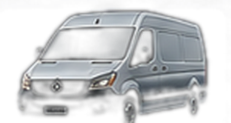Van Mercedes da frota GUIALOGG